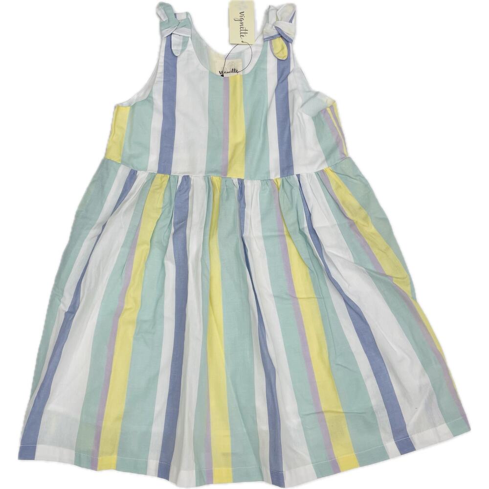 NWT Vignette 16Y Emma Dress in Blue/Yellow Stripe